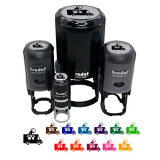 Ice Cream Truck Self-Inking Rubber Stamp Ink Stamper