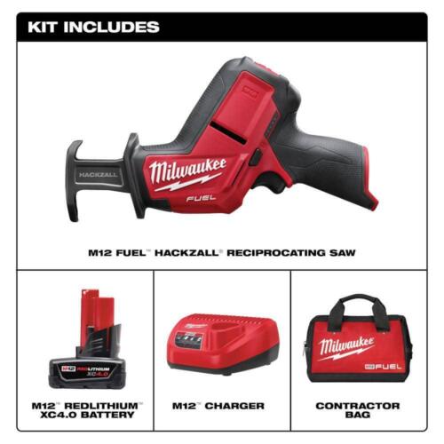 Milwaukee Hammer Drill and Impact Driver Kit 12V w/ Recip Saw Kit + Multi-Tool - Picture 3 of 11