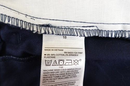 Old Navy Girls Size 18 Blue Stretch Twill School Uniform Bootcut Pants NWT - Picture 5 of 10