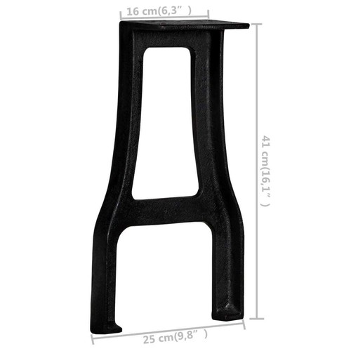 2x Replacement Legs For Bench Side Table A/Y/O/X-Frame Cast Iron Furniture Parts - Picture 31 of 156