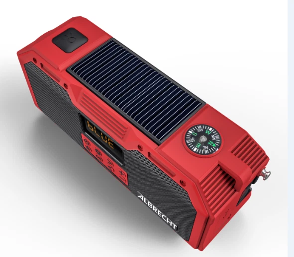 Albrecht DR 112 DAB+ UKW Outdoor Radio Kurbelradio Solar SOS Powerbank Lampe X - Bild 3 von 4