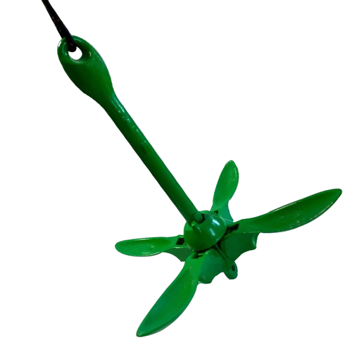 Kit de boya de anclaje plegable verde para barco sistema de anclaje de grapnel completo portátil - Imagen 4 de 6