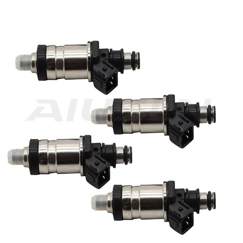 For 1996-2000 Honda Civic Del Sol 1.6L OEM 06164-P2J-000 Set of 4 Fuel Injectors - Imagen 5 de 10