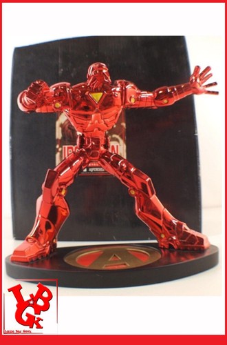 Statue IRON MAN Hyperchild TAK LI Marvel Saga Crimson Red Chrome 100 offres ex # NEUF #