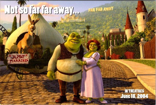 DreamWorks Advertising  SHREK Animation~Movie 2004 Theatre Release  4X6 Postcard - Picture 1 of 2
