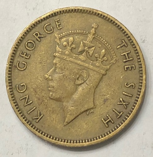 1950 10 Cents Hong Kong Higher Grade Coin - Picture 2 of 2