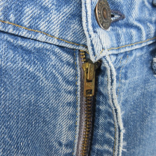 VTG Levis Jeans Mens 32x27 Blue 684 Bell Bottom 70s Orange Tab Talon Faded Denim - Picture 3 of 24