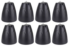(8) Rockville PEN-65T Black 6.5" 70V Hanging Pendant Speakers For Restaurant/Bar