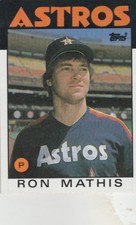FREE SHIPPING-MINT-1986 Topps #476  Ron Mathis  Astros 