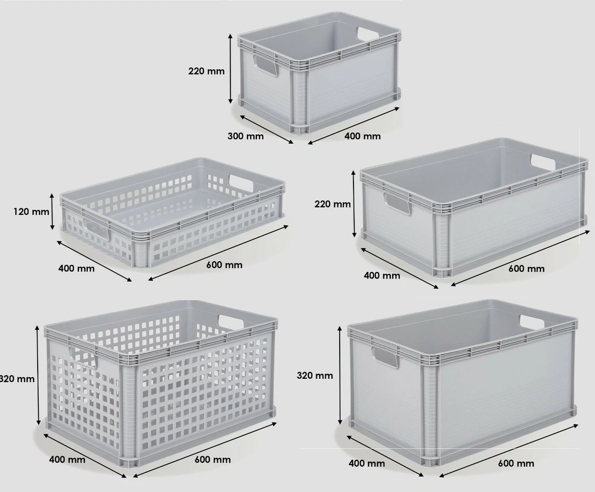 Stackable Storage Bins, Industrial Storage