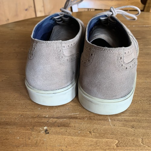 Mens Cole Haan Beige Suede Wingtip Sneakers Size 13 M - Picture 3 of 9
