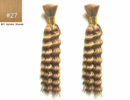 Hochwertige synthetische tiefe Wellenflechten Mikrozöpfe Bulk Haar 18 Zoll Haar - Bild 8 von 41