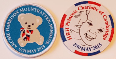 Princess Charlotte and Archie Harrison badge Royal Family badges patch patches