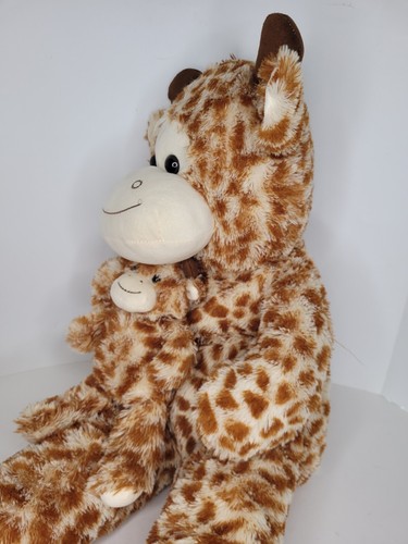 Large Giraffe Mom & Baby Plush Stuffed Animal Toy Jumbo Best Made Toys - Picture 11 of 11