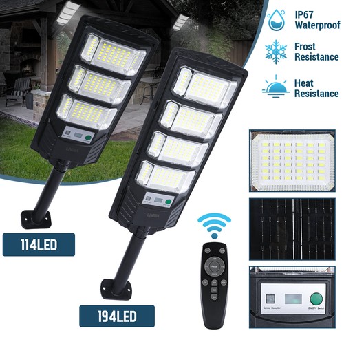 1000000lm Lámpara de pared de jardín de luz de calle solar LED Bombilla w/Remote - Picture 2 of 81