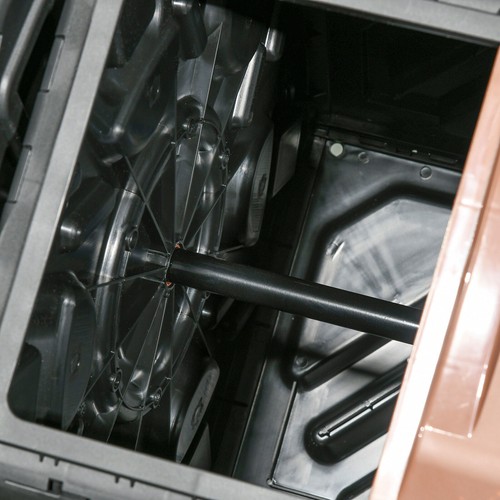 Dual Chamber Compost Tumbler Bin Outdoor Tumbling Composter Ventilation Opening - Picture 11 of 11