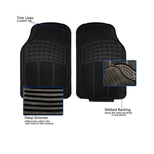 Rubber Car Floor Mats Keep Away From Dert & Debris & Juice For A1 A3 A4 Allroad - Picture 3 of 12