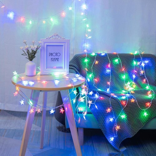 Outdoor LED Star String Lights – Fairy Garland for Party & Holiday Decor - Picture 8 of 20