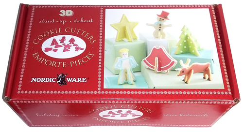 Nordic Ware 3D Stand-Up Christmas Cookie Cutters - 6 Shapes - 12 Pcs - Picture 3 of 3