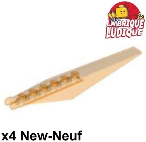 Lego 4X Scharnierplatte Platten Hellorange 3X12 Trans 57906 NEU