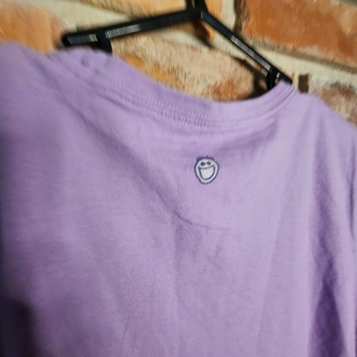 Life is Good Womens Soccer Ball T Shirt PS Lavender Purple Short Sleeve - Picture 9 of 10