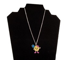 Justice Girls Tennis Charm Necklace Sport Figure Pendant Jewelry New