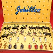 Vintage Lead Johillco (John Hill & Co) Medieval Knights Set  354 Boxed, 30 PCS