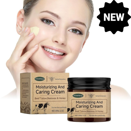 Beef Tallow for Skin -Organic Grass-Fed Whipped Beef Tallow and Honey Balm - Bee