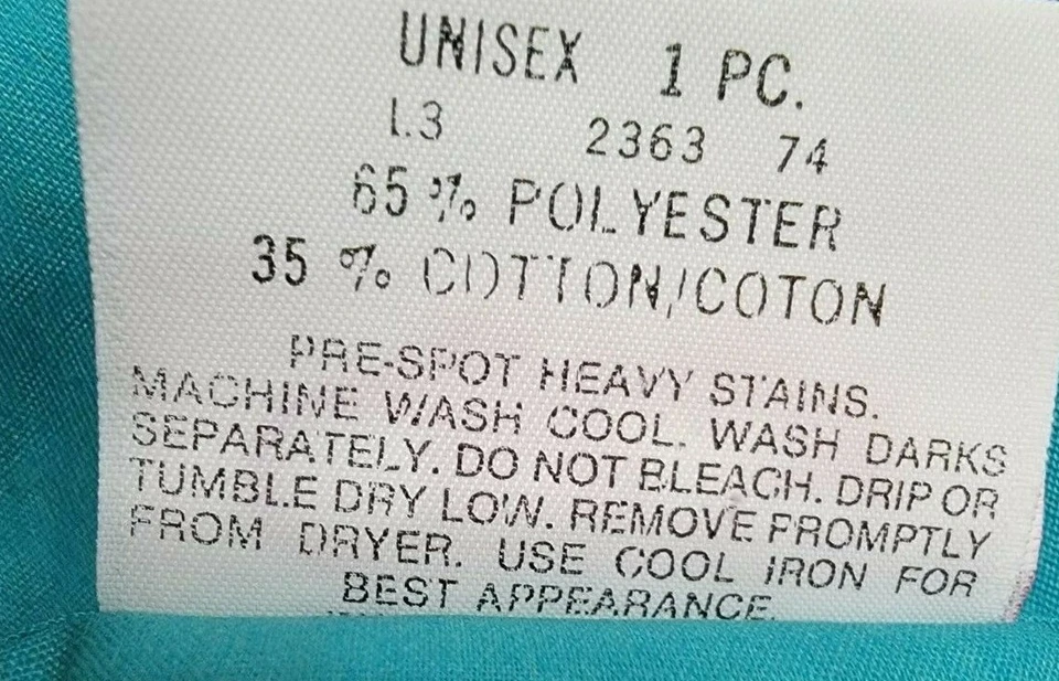 Crest мужской женщин скраб рубашка размер 3XL XXXL 3 X большой зеленый новый - Изображение 3 из 4