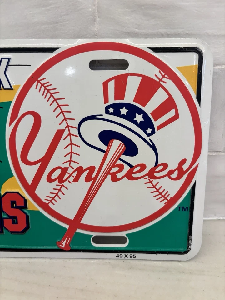 Vintage New York Yankees 1996 World Series Champions Metal License Plate - Image 4 of 4