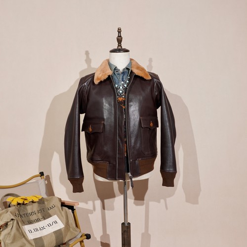 Chaquetas clásicas de cuero genuino de piel de cabra enceradas en aceite para hombre abrigos de motocicleta motociclista - Imagen 26 de 26