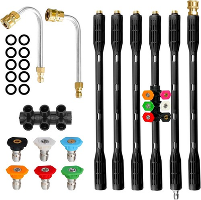 #ad Upgrade Pressure Washer Extension WandPower Washer Lance with 7 Spra $59.89