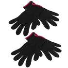 4 Pcs Silicone Bumps Heat Proof Gloves Cotton Heat Resistant Gloves For Hair