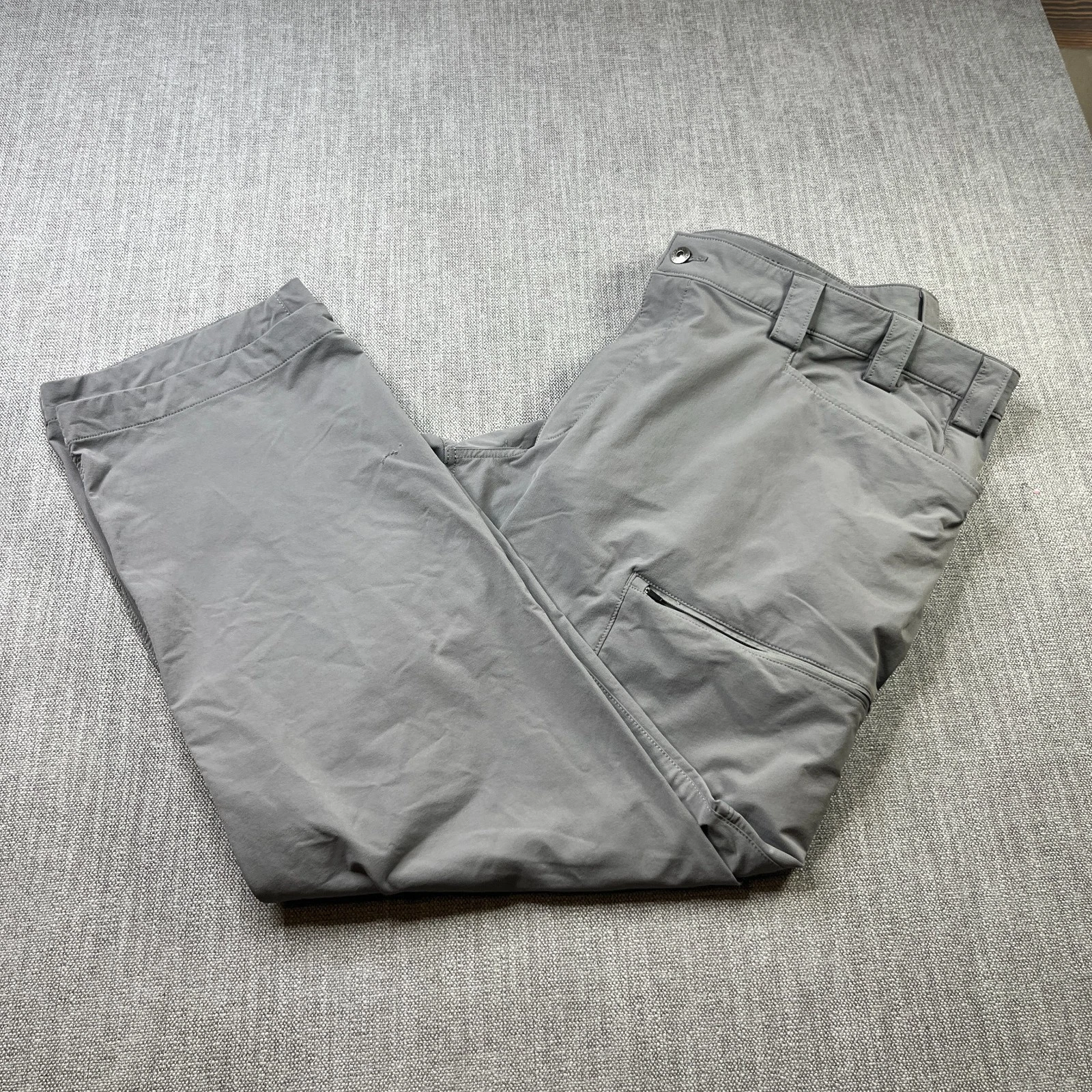 Duluth Trading Flexpedition Pants Men 38 x 30 Gray Stretch Performance Stretch