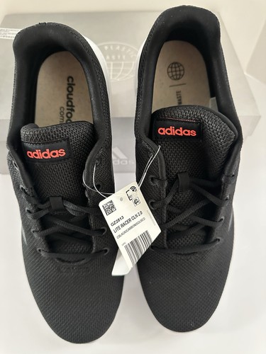 ADIDAS LITE RACER CLN 2.0 'BLACK CARBON' GZ2813 Men’s Size 12 Adidas Sneakers - Picture 10 of 13