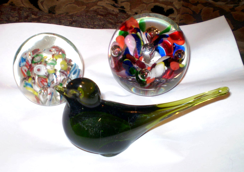 vintage paperweight lot