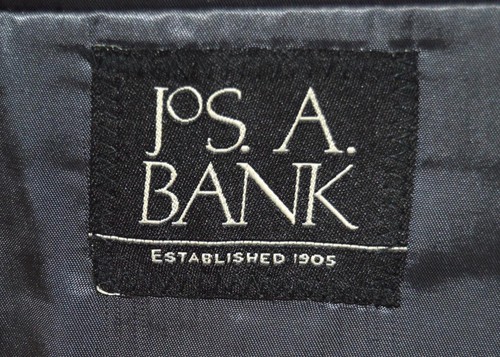 Jos A Bank 52 R solid gray 100% wool all season 1 vent business suit w5j5 - Picture 2 of 16