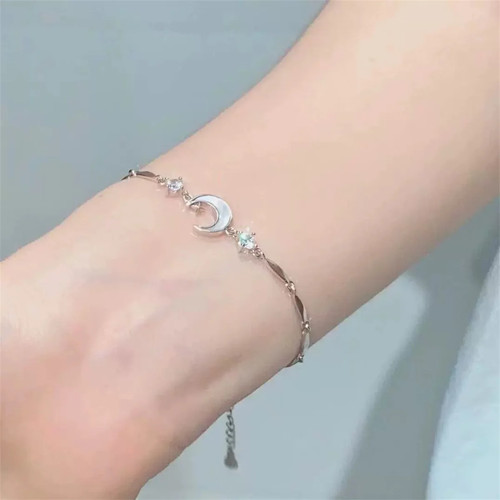 Elegante pulsera coreana de circonitas con lazo en flor de cerezo para mujer Y2K dulces niñas - Imagen 11 de 25