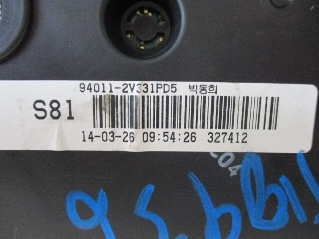 2012 2013 2014 Hyundai Veloster velocímetro speedo cluster 59K fabricante de equipamento original - Imagem 3 de 4