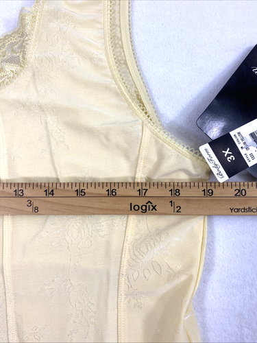 Body Form Nightgown Womens 3X Fine Lingerie Yellow Fairycore Lace Loungewear - Picture 6 of 9
