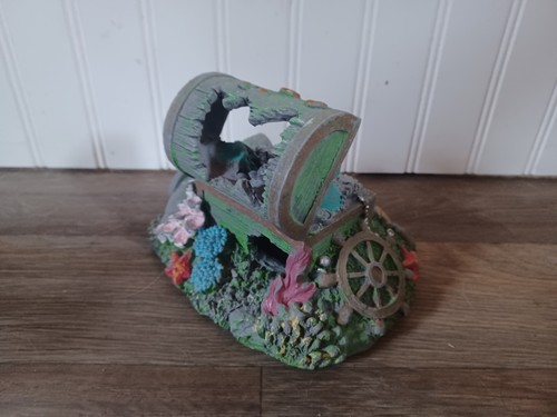 Lot of 3 Sunken Pirate Treasure Chest Aquarium Fish Tank Decoration Hideout Cave - Bild 15 von 24
