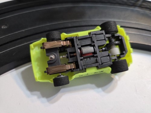Tyco Neon Green Lamborghini Slot Car - Picture 5 of 5