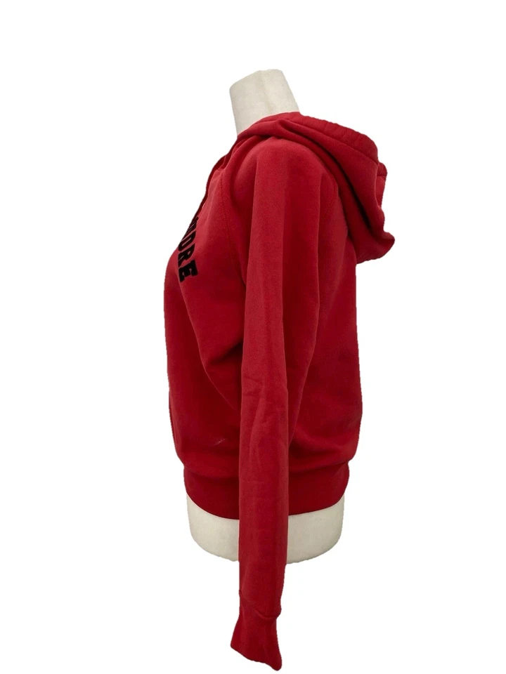 ОПРАВА XS красный купе de Foudre молнии болт толстовка с капюшоном графический хлопок флис - Изображение 3 из 4