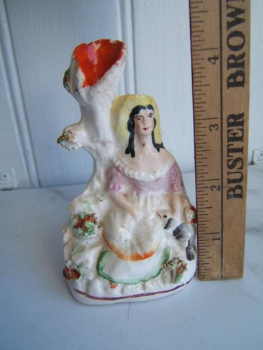 JARRÓN ANTIGUO DE PORCELANA VICTORIANA PARA MUJER - Imagen 2 de 7