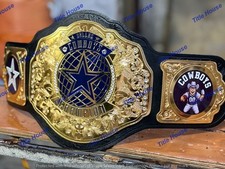 Custom Dallas cowboy team World Championship Belt Adult Size 2MM Brass