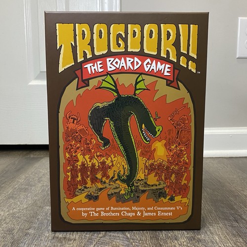 Trogdor The Board Game w/ Wooden Meeples Boardelectrix 2018 COMPLETE/EXCELLENT