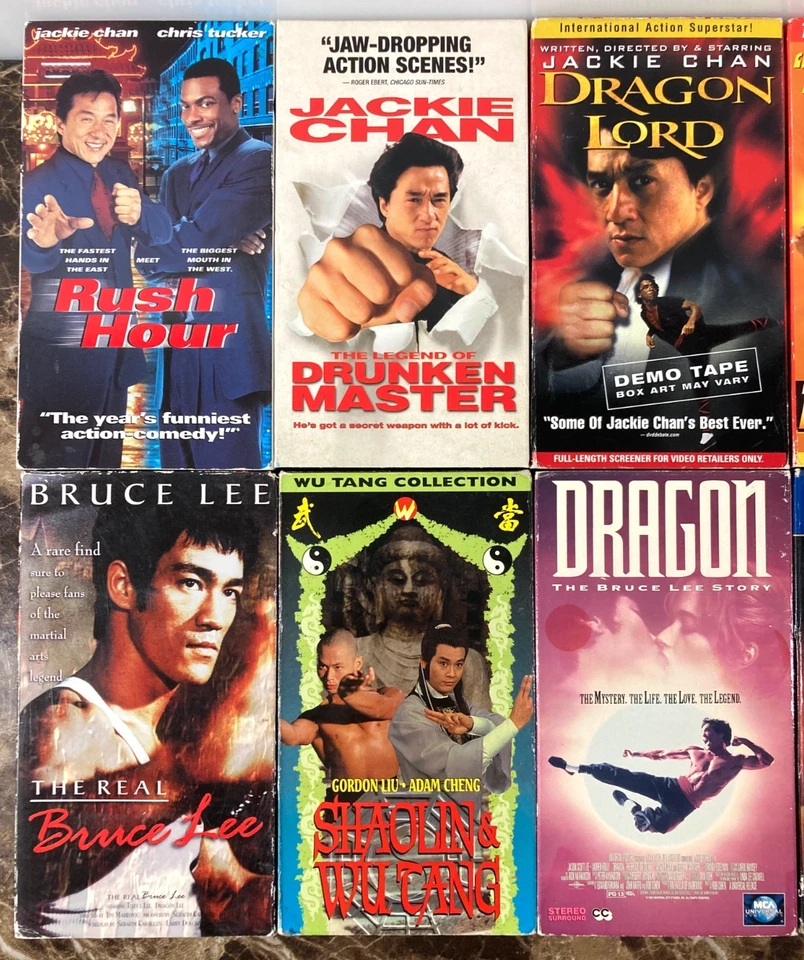 Jackie Chan Bruce Lee Chuck Norris VHS Lot Martial Arts Kung-Fu Action Movie - Image 3 of 4
