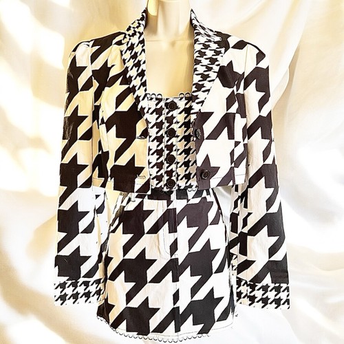 Ladies Size Small…….SUGAR THRILLZ…..3 Piece Set..Black & White Houndstooth..New. - Picture 1 of 9