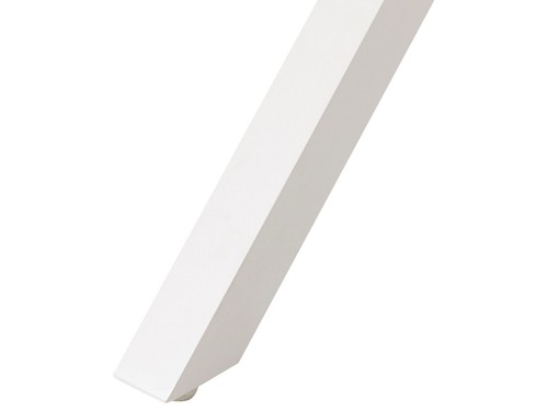 Tavolo da giardino allungabile alluminio legno chiaro e bianco 184/242 x 90 cm - Foto 10 di 11