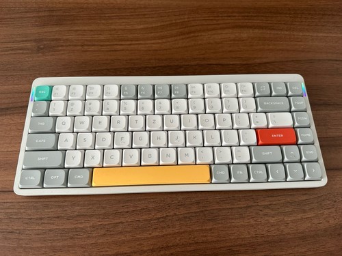 Nuphy Air75 V2 Kabellose Mechanische Tastatur, Ionic White, Cowberry, Neuwertig - Photo 2/3